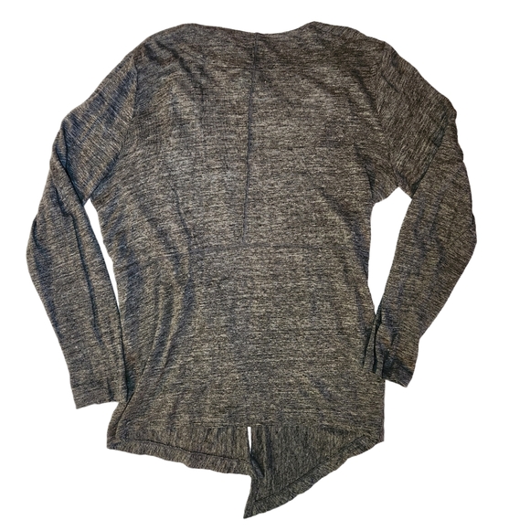 Artisan NY 100% Linen Grey Black White Thin Lightweight Open Cardigan Size L - Picture 2 of 16